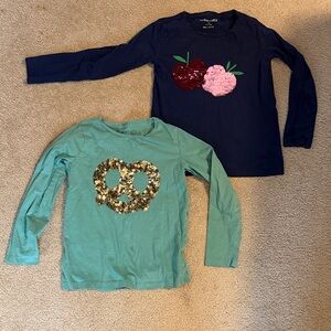 Set of 2: J Crew girl shirts